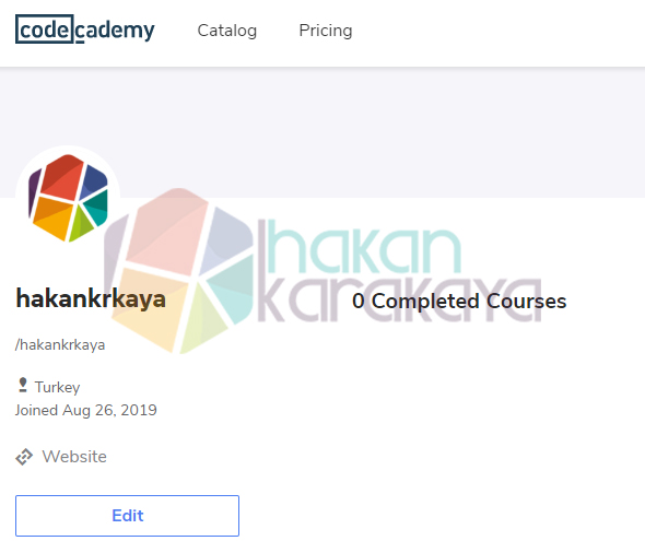 Codecademy profil backlink alma.