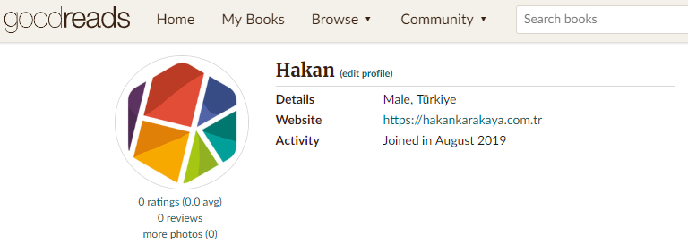 GoodReads profil backlink alma.