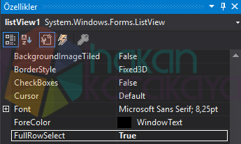 ListView FullRowSelect True